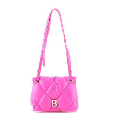 Balenciaga Touch Shoulder Bag Quilted Puffy Leather Medium
