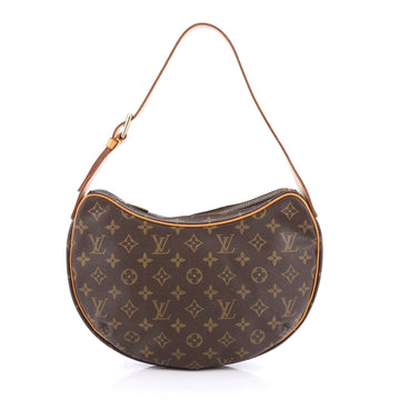 Louis Vuitton Croissant Handbag Monogram Canvas MM Brown