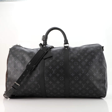 Louis Vuitton Keepall Bandouliere Bag Monogram Eclipse Canvas 55