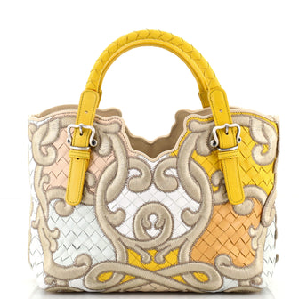 Bottega Veneta Belted Cabat Tote Embroidered Intrecciato Nappa Small
