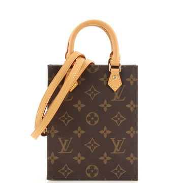 Louis Vuitton Petit Sac Plat Bag Monogram Canvas