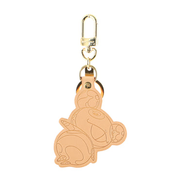 Louis Vuitton Panda Keychain Vachetta Leather