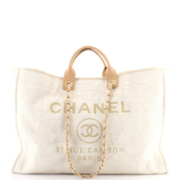 Chanel Deauville Tote Tweed XL