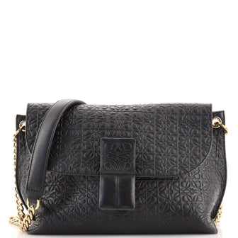 Loewe Avenue Crossbody Anagram Embossed Leather