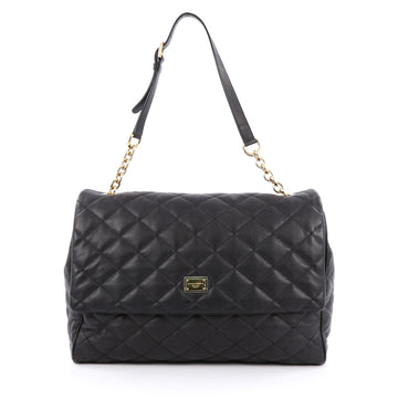 Dolce & Gabbana Miss Kate Shoulder Bag Quilted Vitello Soft Large black