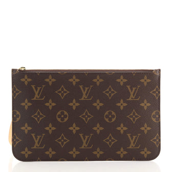 Louis Vuitton Neverfull Pochette Monogram Canvas Large