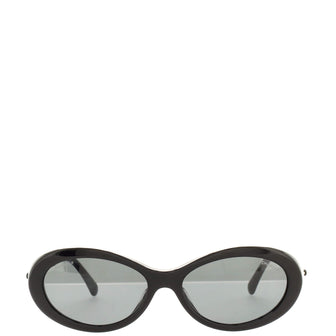 Chanel Pearl Oval Shape Sunglasses Acetate