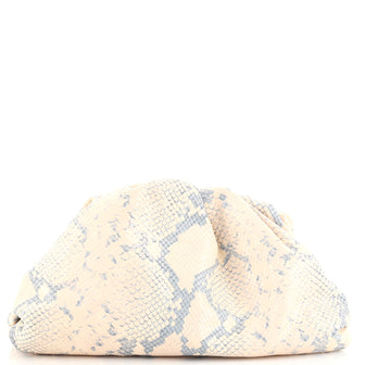 Bottega Veneta The Pouch Python Embossed Leather Teen