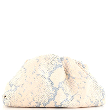 Bottega Veneta The Pouch Python Embossed Leather Teen