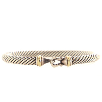 David Yurman Cable Buckle Bracelet Sterling Silver with 18K Yellow Gold 5mm