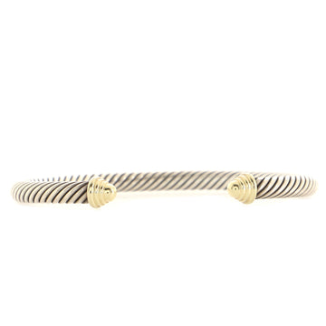 David Yurman Cable Classic Bracelet Sterling Silver with 14K Yellow Gold 5mm