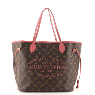 Louis Vuitton Neverfull Tote Limited Edition Ikat Monogram Canvas MM