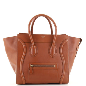 Celine Luggage Bag Grainy Leather Mini