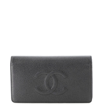 Chanel Timeless L-Yen Wallet Caviar Long