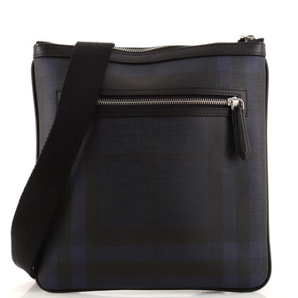 Burberry Beckley Crossbody Smoked Check Coated Canvas