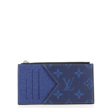 Louis Vuitton Coin Card Holder Monogram Taigarama