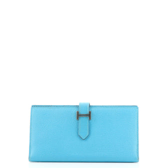 Hermes Bearn Wallet Chevre Mysore Long