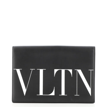 Valentino VLTN Flap Clutch Leather