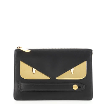 Fendi Monster Clutch Leather Small