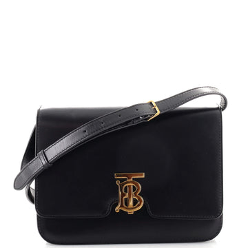 Burberry TB Flap Bag Leather Medium