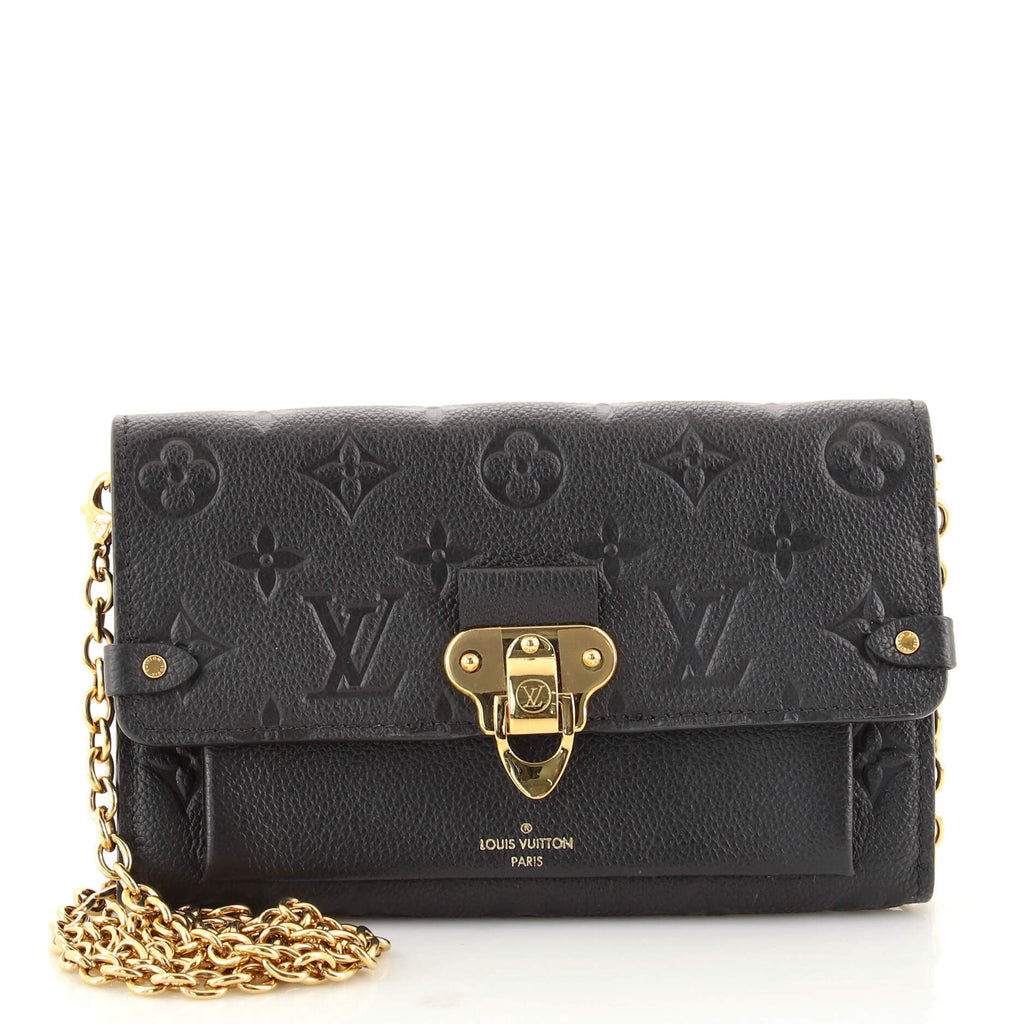 Louis Vuitton Empreinte Leather Vavin Chain Wallet Bag, Louis Vuitton  Handbags