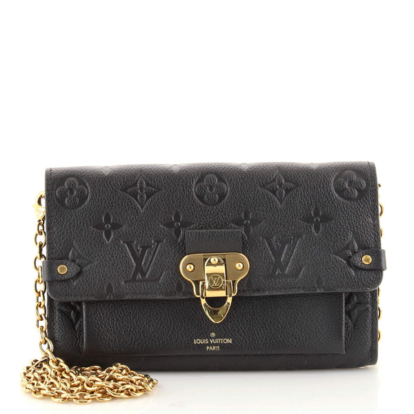 Louis Vuitton Vavin Chain Wallet NM Monogram Empreinte Leather Black  17872423