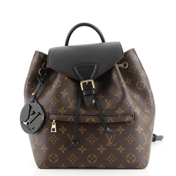 Louis Vuitton Montsouris Backpack NM Monogram Canvas with Leather PM