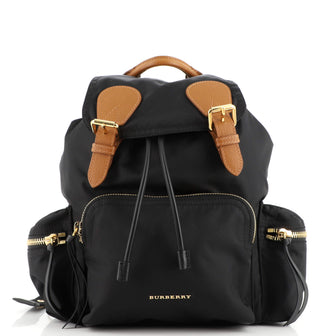 Burberry Rucksack Backpack Nylon with Leather Medium