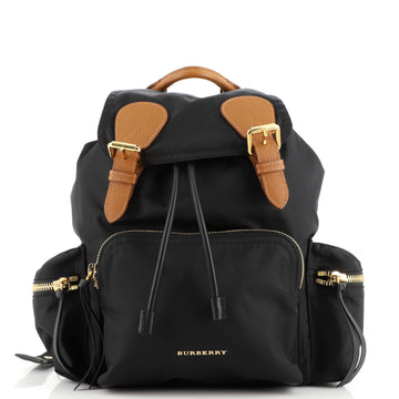 Burberry Rucksack Backpack Nylon with Leather Medium