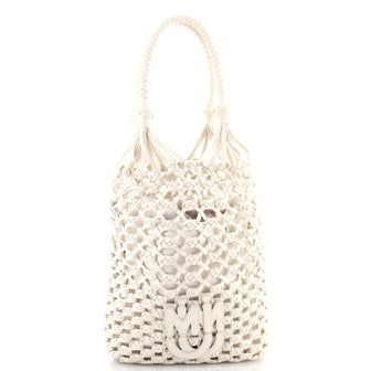 Miu Miu MacramÃ© Bucket Bag Leather
