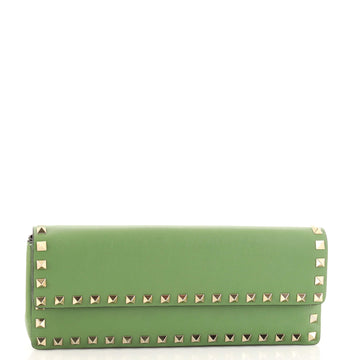 Valentino Rockstud Bracelet Clutch Leather Long