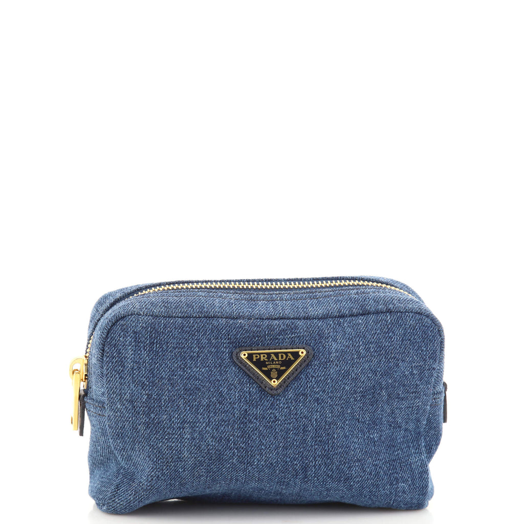 Prada Cosmetic Pouch Denim Small 159680
