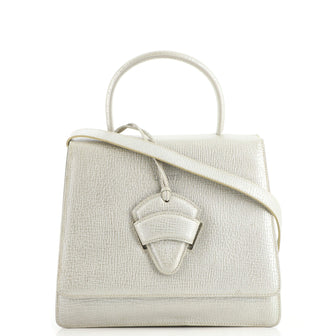 Loewe Vintage Barcelona Top Handle Bag Textured Leather Small