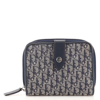 Christian Dior Trotter French Wallet Diorissimo Canvas