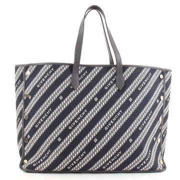 Givenchy Bond Shopper Tote Logo Jacquard Canvas Large