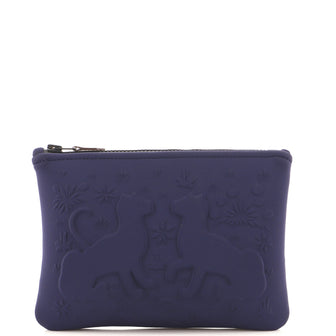Hermes Neobain Les Leopards Case Embossed Neoprene Small