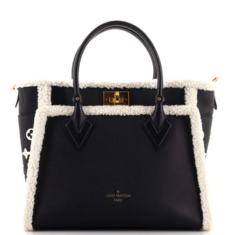 Louis Vuitton On My Side Tote Leather with Shearling MM