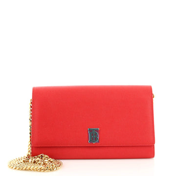 Burberry Hannah Wallet on Chain Leather