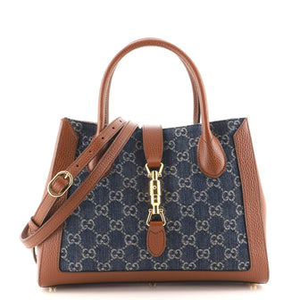 Gucci Jackie 1961 Tote GG Denim and Leather Medium