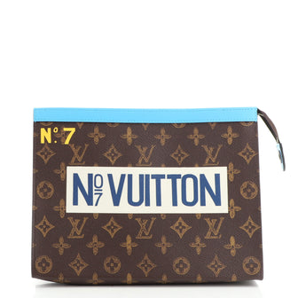 Louis Vuitton Pochette Voyage No.7 Trunk L'oeil Vintage Monogram Canvas MM