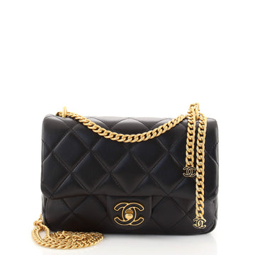 Chanel Pending CC Square Flap Bag Quilted Lambskin Small