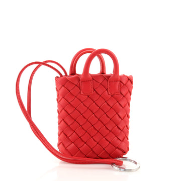 Bottega Veneta Maxi Cabat Bag Charm Intrecciato Nappa