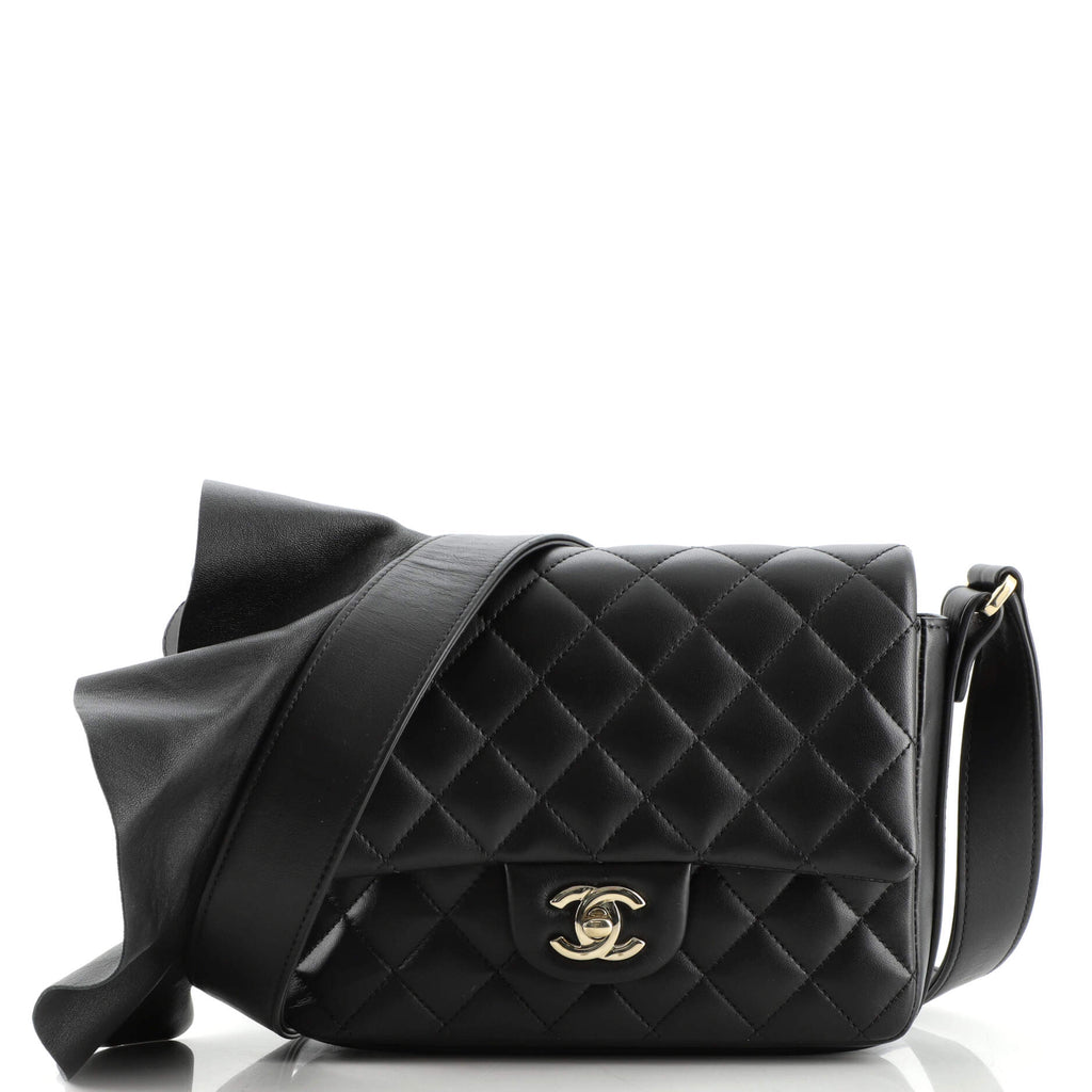 Chanel Lady Braid Flap Tote Quilted Distressed Lambskin Small Neutral  159680308