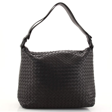 Bottega Veneta Zip Shoulder Bag Intrecciato Nappa Medium