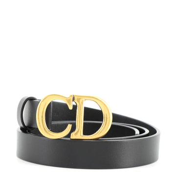 Christian Dior Saddle Belt Leather Thin