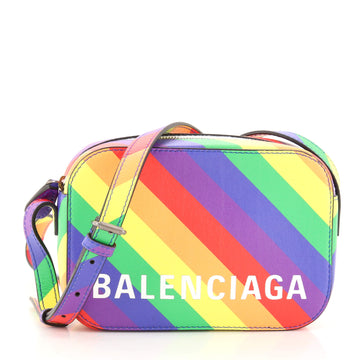 Balenciaga Logo Ville Camera Bag Leather XS