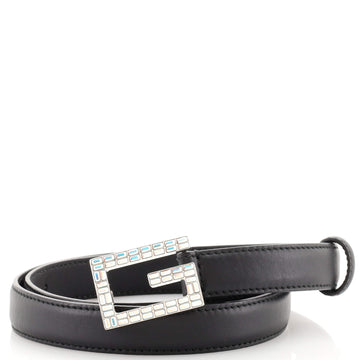 Gucci Madelyn Belt Leather with Crystal Buckle Thin