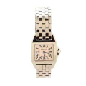 Cartier Santos Demoiselle Quartz Watch Stainless Steel with Mother of Pearl 20