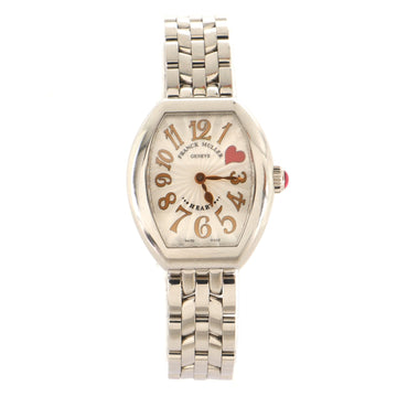 Franck Muller Heart To Heart Quartz Watch Stainless Steel 26