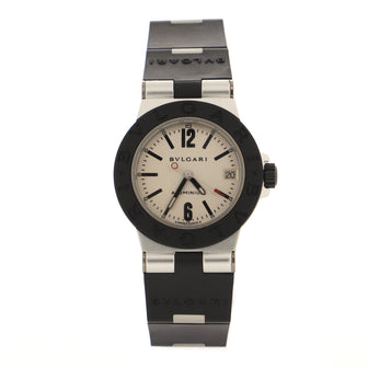 Bvlgari Diagono Quartz Watch Aluminum and Rubber 32